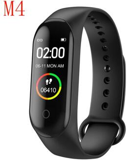 M4 M5 Smart Band Horloge Armband Polsband Sport Gezondheid Waterdicht Activiteit Tracker Smart Band Sport Fitness Armband Horloge M4 zwart
