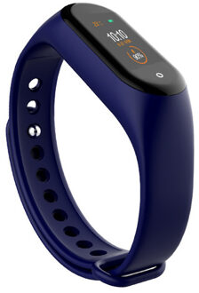 M4 Smart band 4 Fitness Tracker Horloge speelgoed Sport armband Hartslag Bloeddruk Smartband Monitor Gezondheid Polsband speelgoed Blauw