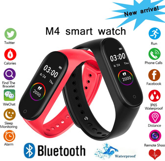 M4 Smart Wristband Waterproof Blood Pressure Heart Rate Monitor FitnessTracker Smart Bracelet M4 Band SmartWatch Sport Pedometer
