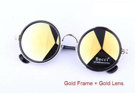 M42 Ronde Cirkel Zonnebril Vrouwen Retro Vintage Bril voor Vrouwen Zonnebril Vrouwelijke EEN Gafas De Sol goud goud