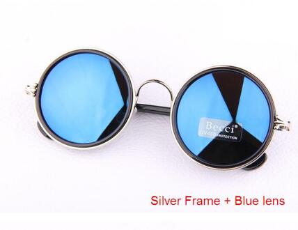 M42 Ronde Cirkel Zonnebril Vrouwen Retro Vintage Bril voor Vrouwen Zonnebril Vrouwelijke EEN Gafas De Sol zilver blauw
