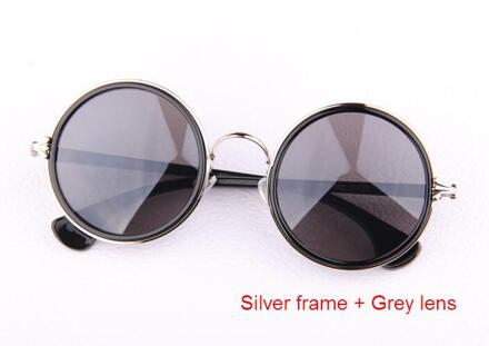 M42 Ronde Cirkel Zonnebril Vrouwen Retro Vintage Bril voor Vrouwen Zonnebril Vrouwelijke EEN Gafas De Sol zilver grijs