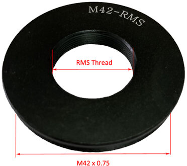 M42x0.75 Om Rms Adapter Ring Microscoop Objectief Rms Draad Te M42 Canon Nikon Adapter Voor Canon Nikon Slr Fotografie 1stk M42 to RMS