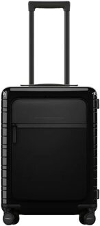 M5 Essential Cabin Trolley glossy all black Harde Koffer Zwart - H 55 x B 40 x D 20