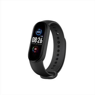 M5 Smart Armband Bluetooth Sport Fitness Tracker Hartslagmeter Waterdicht Vrouwen Mannen Horloge Smart Band Stappentellers) zwart
