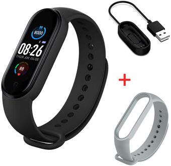 M5 Smart Band Mannen Vrouwen M5 Smart Horloge Hartslag Bloeddruk Sleep Monitor Stappenteller Bluetooth Verbinding Voor Ios Android 4