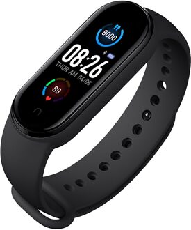 M5 Smart Band Sport Smart Horloge Mannen Vrouw Bloeddruk Hartslagmeter Fitness Armband Voor Android Ios Smart Polsbandjes zwart