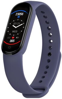 M5 Smart Horloges Hartslagmeter Bloeddruk IP67 Fitness Tracker Smartwatch Band 5 Sport Horloge Voor Ios Android paars