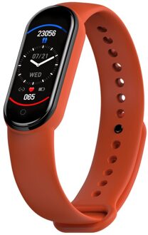 M5 Smart Horloges Hartslagmeter Bloeddruk IP67 Fitness Tracker Smartwatch Band 5 Sport Horloge Voor Ios Android rood