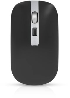 M50 Dual Mode Bluetooth 5.1 Oplaadbare Draadloze Gaming Office Muis Metalen Wiel Mute 2.4G Gamer Mouse Voor Pc Computer zwart