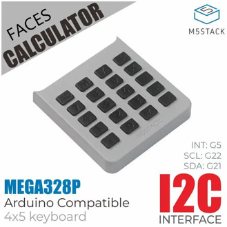 M5Stack Official M5 FACES Calculator Panel Full-Featured Keyboard with MEGA328 Processor I2C ESP32 Development Extension Board