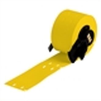 M6-12-109-YL polyethyleen labels geel | 19,05 mm x 76,20 mm (origineel)