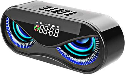 M6 Cool Uil Bluetooth Speaker Led Flash Draadloze Luidspreker Fm Radio Wekker Tf Card Ondersteuning Selecteer Nummers Door nummer