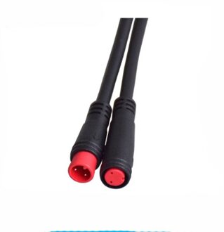M8 Elektrische Fiets Waterdichte Butt Plug Connector Scooter Remkabel Pluger Signaal Sluit Afgesneden Power Sensor 2/3/4/5/6pin 2-pin 20cm