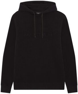 MA.STRUM Embossed logo hoodie Zwart - S