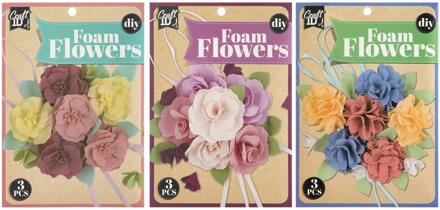 Maak je eigen foam bloemen
