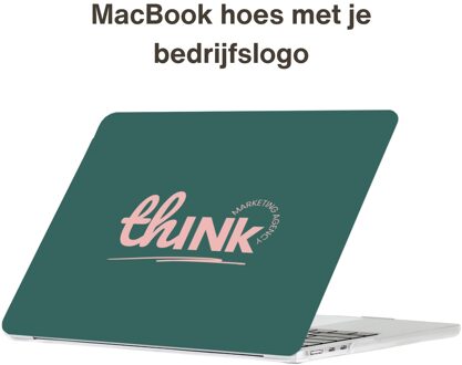 Maak je eigen MacBook Air 13 inch (2022-2025) hoes met logo Wit