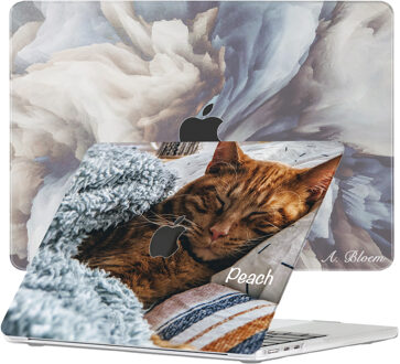 Maak je eigen MacBook Air 13 inch (2022-2026) hoesje - Apple uitsparing Wit