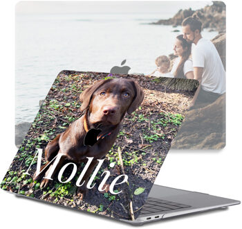 Maak je eigen MacBook Pro 15 inch (2016-2020) hoesje - Apple uitsparing Wit
