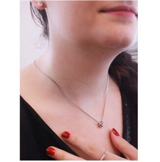 Maan Hangers - Oostenrijks Kristal Wit Zilver - One Size