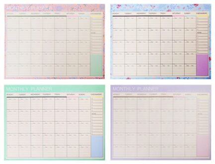 Maandelijkse Papier Pad 20 Vellen Diy Planner Desk Agenda School Kantoorartikelen