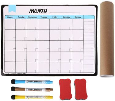 Maandelijkse Planner Zachte Magnetische Whiteboard Magneten Tekening Bericht Memo Pad