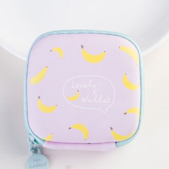 Maandverband Organizer Purse Houder Hygiëne Menstruatie Panty Pad Pakket Servet Zak Wasbare Waterdicht Panty Liners Make-Up Set banaan