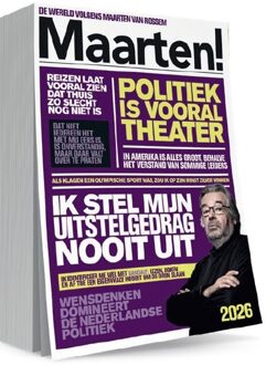 Maarten! Scheurkalender 2026 - Redactie Maarten! (ISBN: 9789085718727)