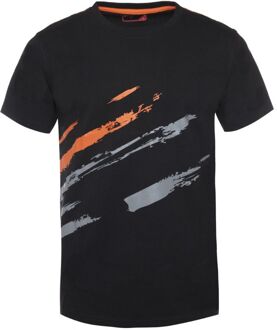 Maas - T-shirt - Zwart / oranje