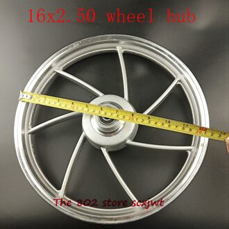 Maat 16 inch aluminium voorwiel hub 16*2.50 wiel hub 6200 lager velgen voor 16X2.50 band past Elektrische voertuig E-Bike