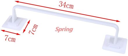 Maat L S Zelfklevende Wandmontage Badkamer Handdoek Bar Plank Rack Holder Toilet Roll Paper Opknoping Hanger wit L