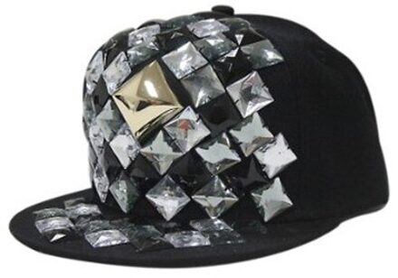 Maat Verstelbaar Persoonlijkheid Paar Hoed Heldere Blok Hoofddeksels Decoratie Hip Hop Cap Voor Mannen Vrouwen Platte Rand cap stijl-2