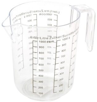 Maatbeker 1 liter kunststof
