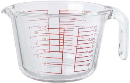 Maatbeker - glas - 1 liter