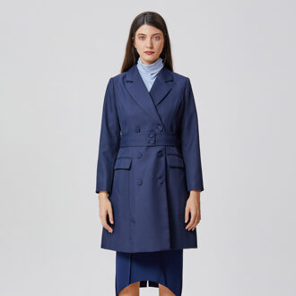 Maatjas met ceintuur - maat S Blauw