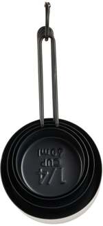 Maatlepels industrial - zwart - 4 stuks