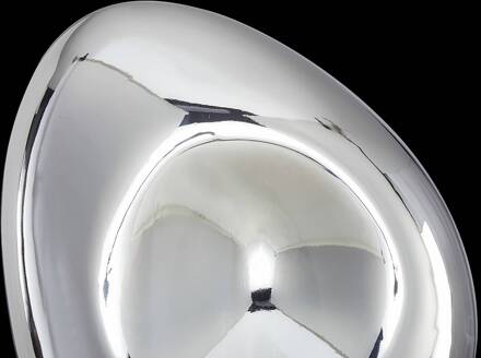 Mabell wandlamp van glas, chroom