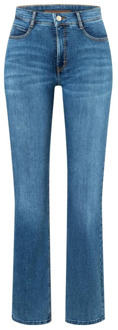 Mac Boot Fringe Jeans - Medium Blue MAC , Blue , Dames - 2Xl,S,3Xl,Xs/S