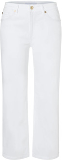 Mac Cropped Jeans MAC , White , Dames - 2Xl,Xl,L,M,S