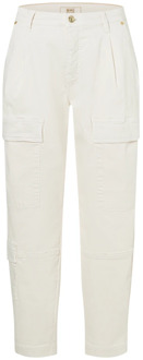 Mac Cropped Trousers MAC , White , Dames - M,Xs