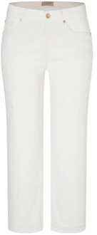Mac Dames Rich Culotte 7/8 Lengte Jeans MAC , White , Dames - L,Xs