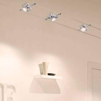 Mac II Kabelsysteem Verlichting - Max 5x10W/GU5.3 - Chroom