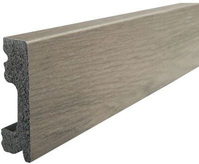 Mac Lean Hoge Plint Classic Click - Donkergrijs Eiken - Kunststof - 200cm - 15x50mm