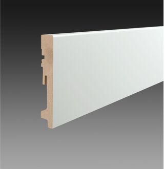 Mac Lean Hoge Plint Classic Robuust - Wit - 240cm - 18x120mm