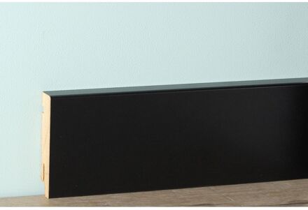 Mac Lean Hoge Plint Classic Robuust - Zwart - 240cm - 18x75mm