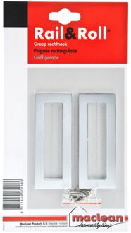 Mac Lean Rail & Roll Handgreep Aluminium Rechthoek Pakket
