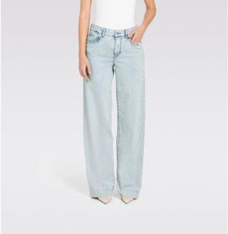 MAC Rich palazzo blue denim - maat L / L32 Blauw