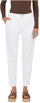 Mac Slim-fit Trousers MAC , White , Dames - Xl,L,S/M,W34