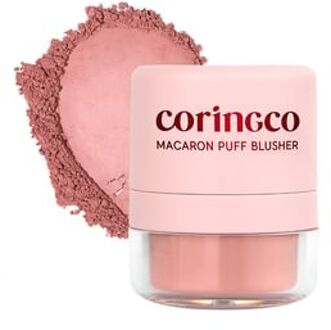 Macaron Puff Blusher - 3 Colors #01 Rose Cream