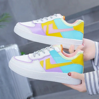 Macarons Stylish Sneaker Platform Casual Trendy Shoes Women